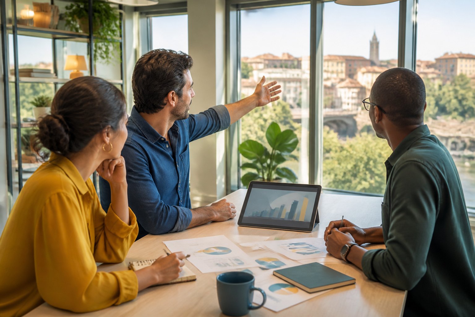 Collaboration et ambition dans un espace de coworking