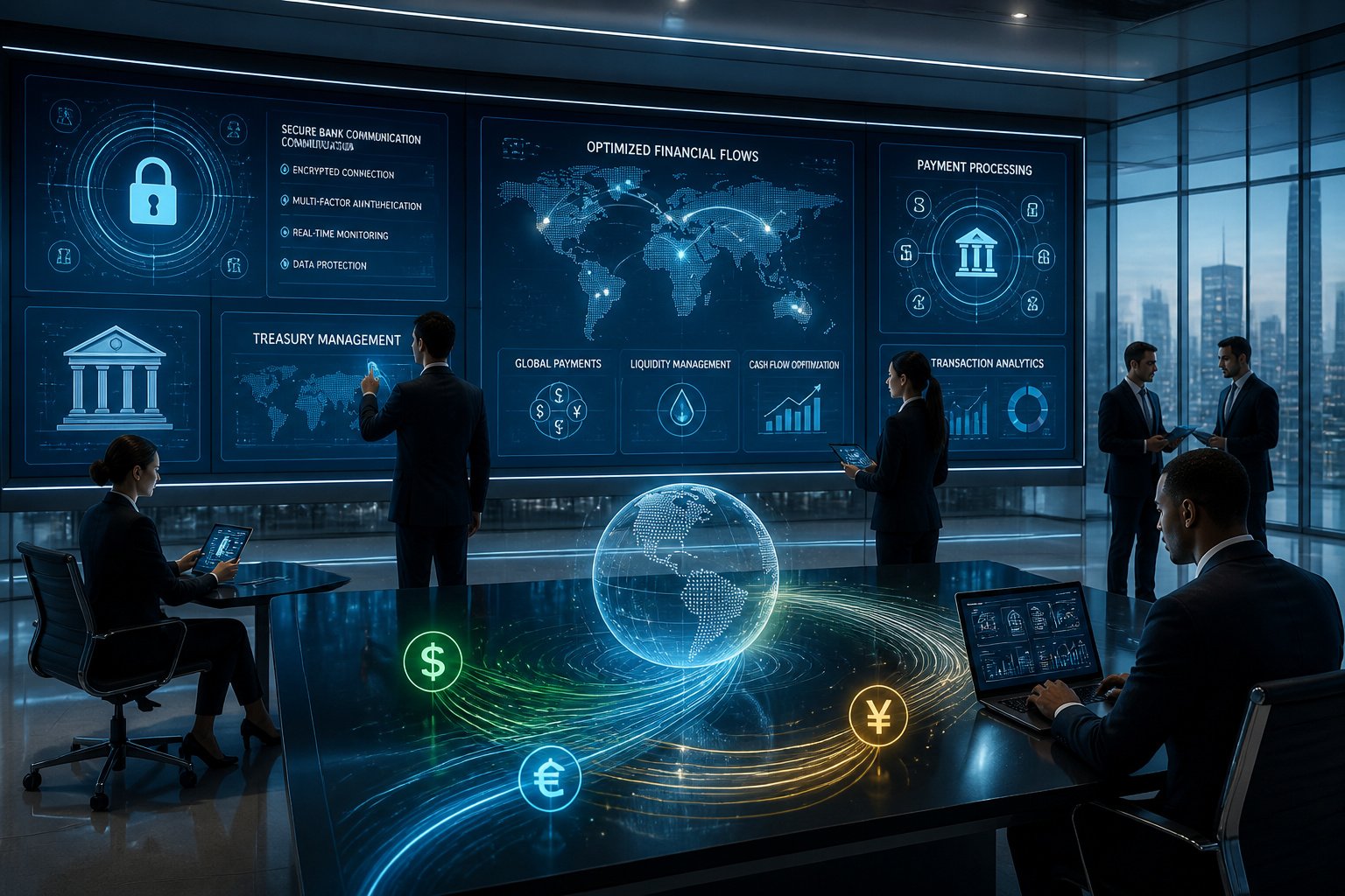 Securite et optimisation des flux financiers